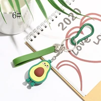 soft glue plant keychain for women cactus avocado durian key chains bag wallet pendant 2022 new gifts fashion jewelry wholesale