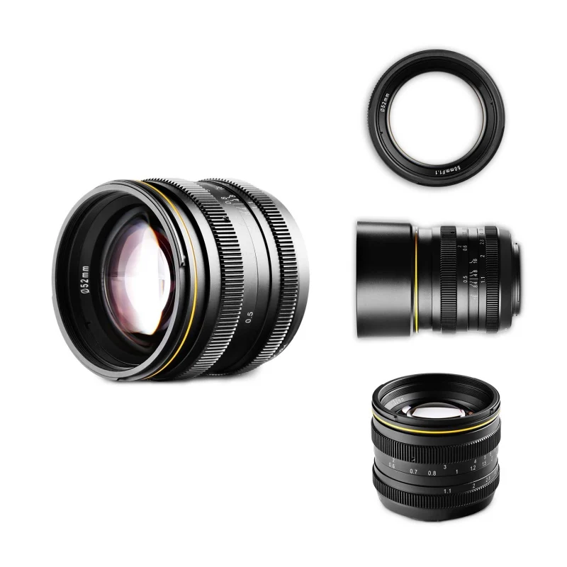 Ручной фокусирующий объектив с большой диафрагмой 50 мм F1.1 для Canon NEX Fuji X M4 Для
