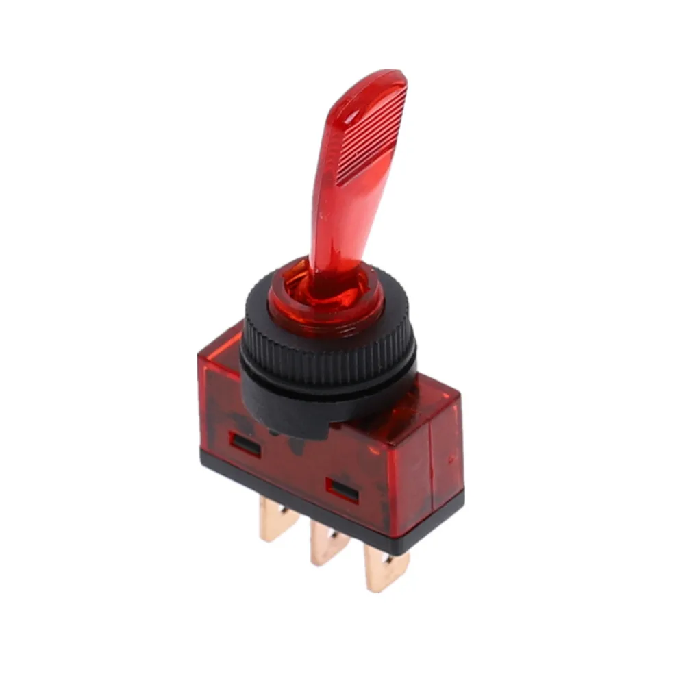 Автомобильной тумблер 3 Pin ВКЛ-ВЫКЛ с светодиодные лампы 12V 20A светодиодный светильник - Цвет: Красный