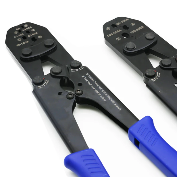 Медные клещи щипцы для обжима 5A-200A открытые клеммы инструменты закрытого провода