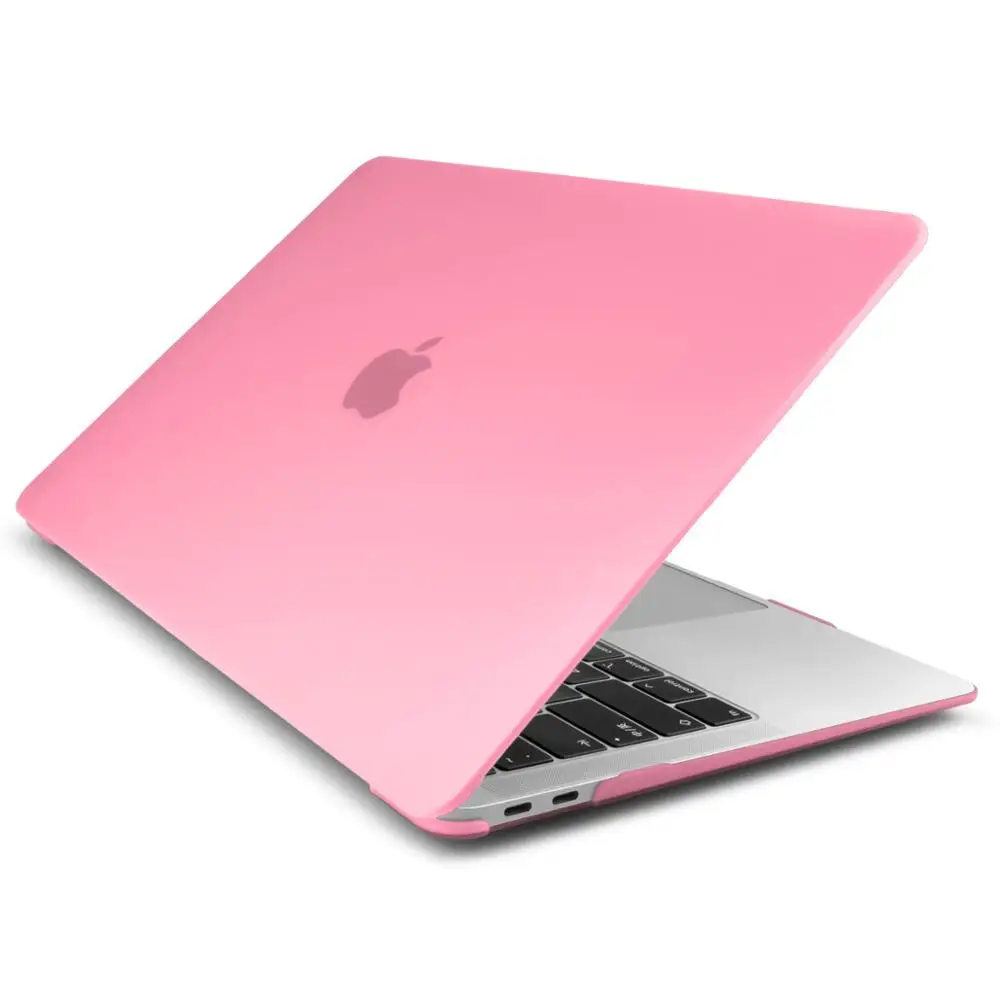 Розовый Матовый чехол для ноутбука Macbook Air 13 Pro retina 1" 15" сенсорная панель с клавиатурой CoverSkin A2159 A1989 A1932 модель - Цвет: Розовый