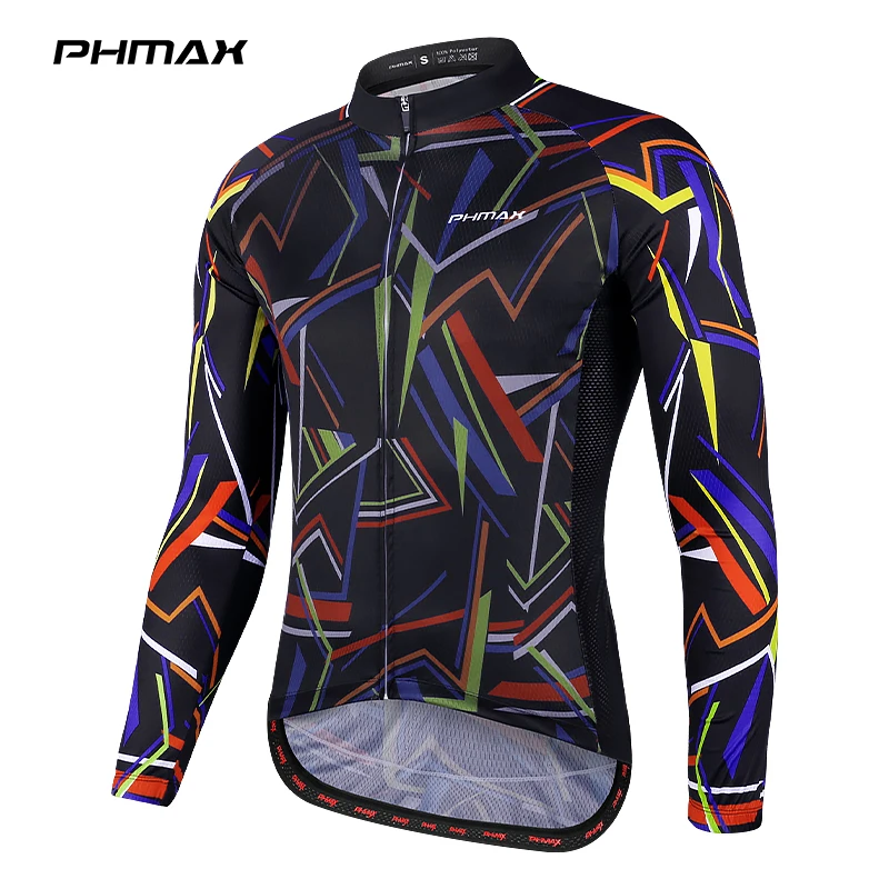 Мужская Велосипедная Майка С Длинным Рукавом PHMAX Дышащая Быстросохнущая Рубашка