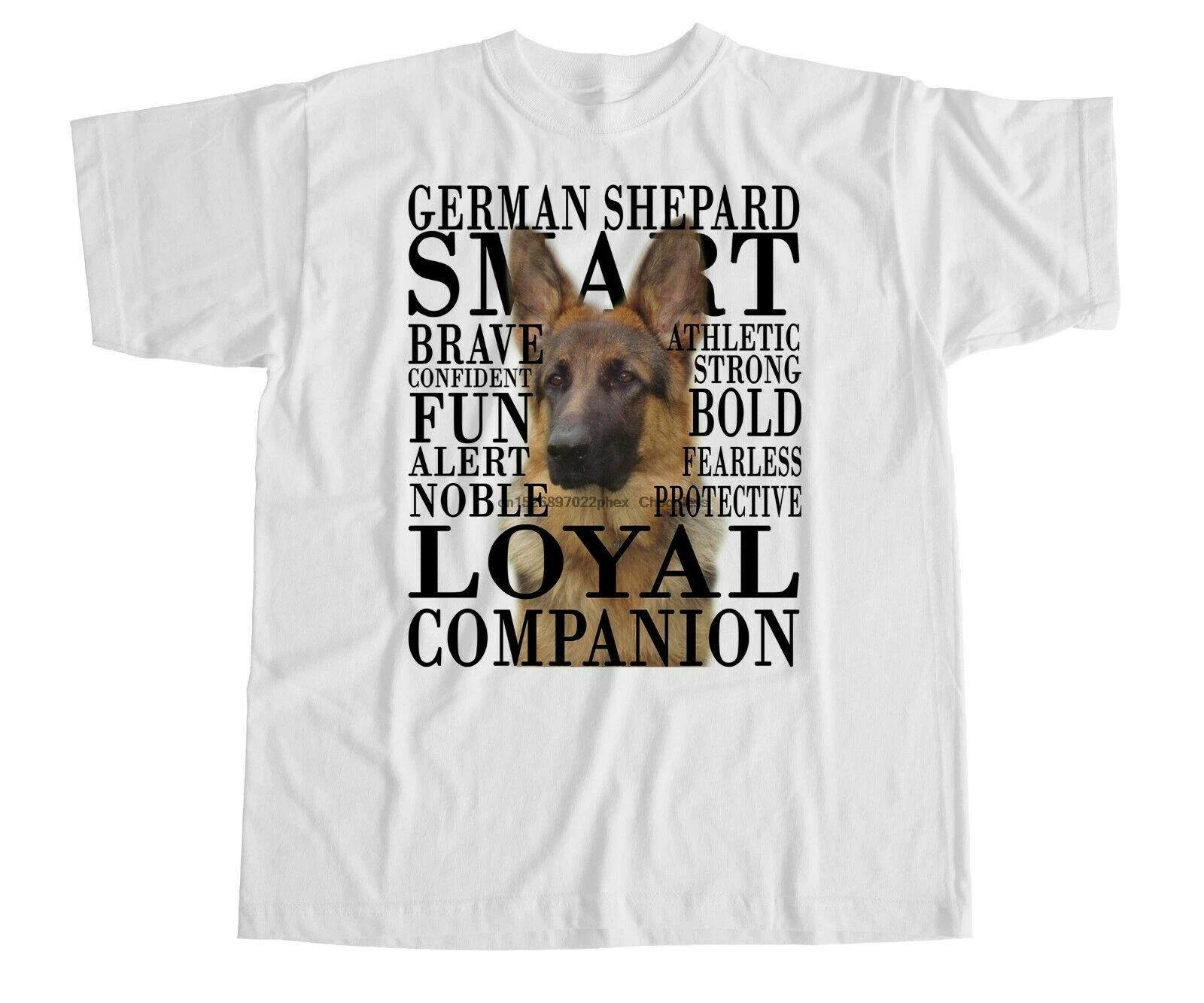 Немецкая футболка с рисунком Шепарда надписью Alsatian Dog Lab щенок симпатичная