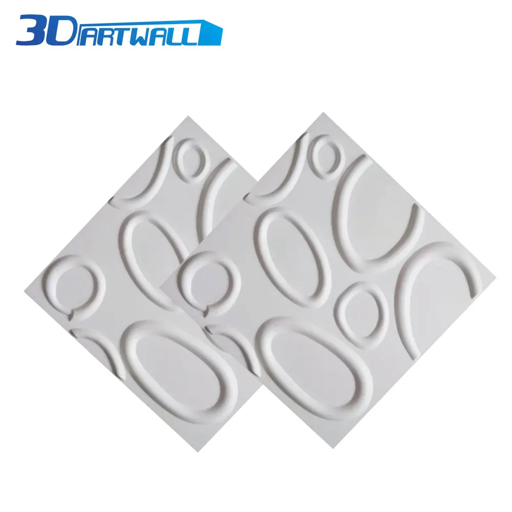 3D настенная панель (ПВХ) с неровной круглой текстурой декоративная плитка 12