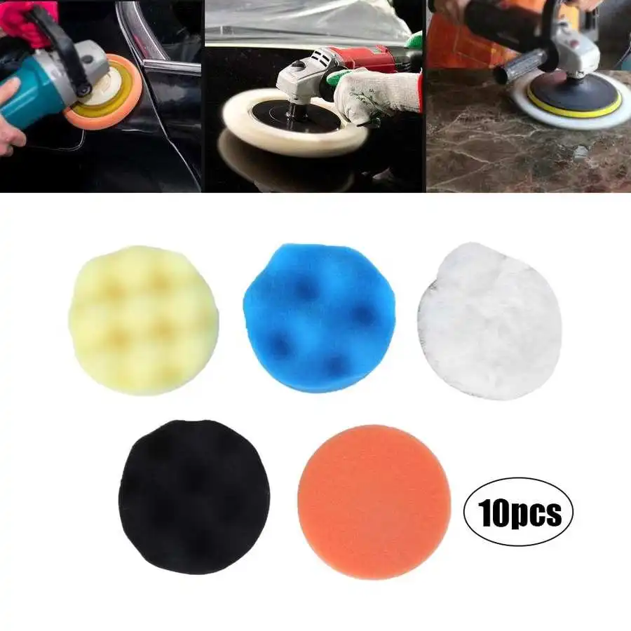 

Набор насадок для полировки, комплект из 10 предметов для полировки автомобиля, 3 дюйма, с переходником для дрели м10