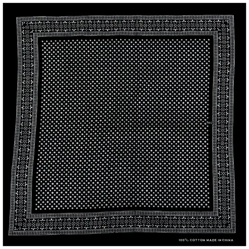 

Boho Colorful Polka Dot Bandana Unisex Cycling Head Wraps Hip Hop Square Scarf F3MF