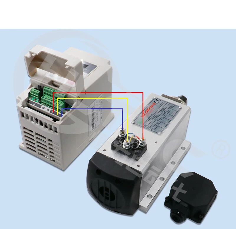 CNC 1,5 кВт 220 В/110 В квадратный шпиндель воздушного охлаждения комплект ER11 Цанга 1500 Вт мотор шпинделя с воздушным охлаждением+ 1,5 кВт VFD фрезерный станок