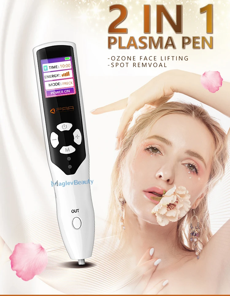 

High Quality 2 in 1 Beauty PAA Ozone Plasma Pen Fibroblast Eye Lift Skin Rejuvenation For Mole Nevus Dark Spot Removal
