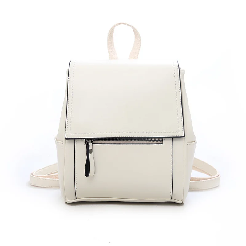 

Fashion Backpack Woman 2020 Leather Backpacks Female Solid Color Small pu Shoulder Bags School Backpack Bag for Teenager Girls
