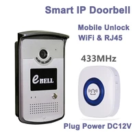 720p smart wireless wifi ip doorbell two way intercom video door phone