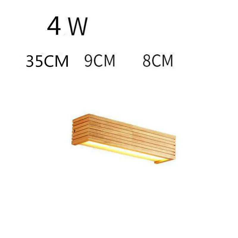 Светодиодное комнатное бра современный деревянный настенный светильник в стиле