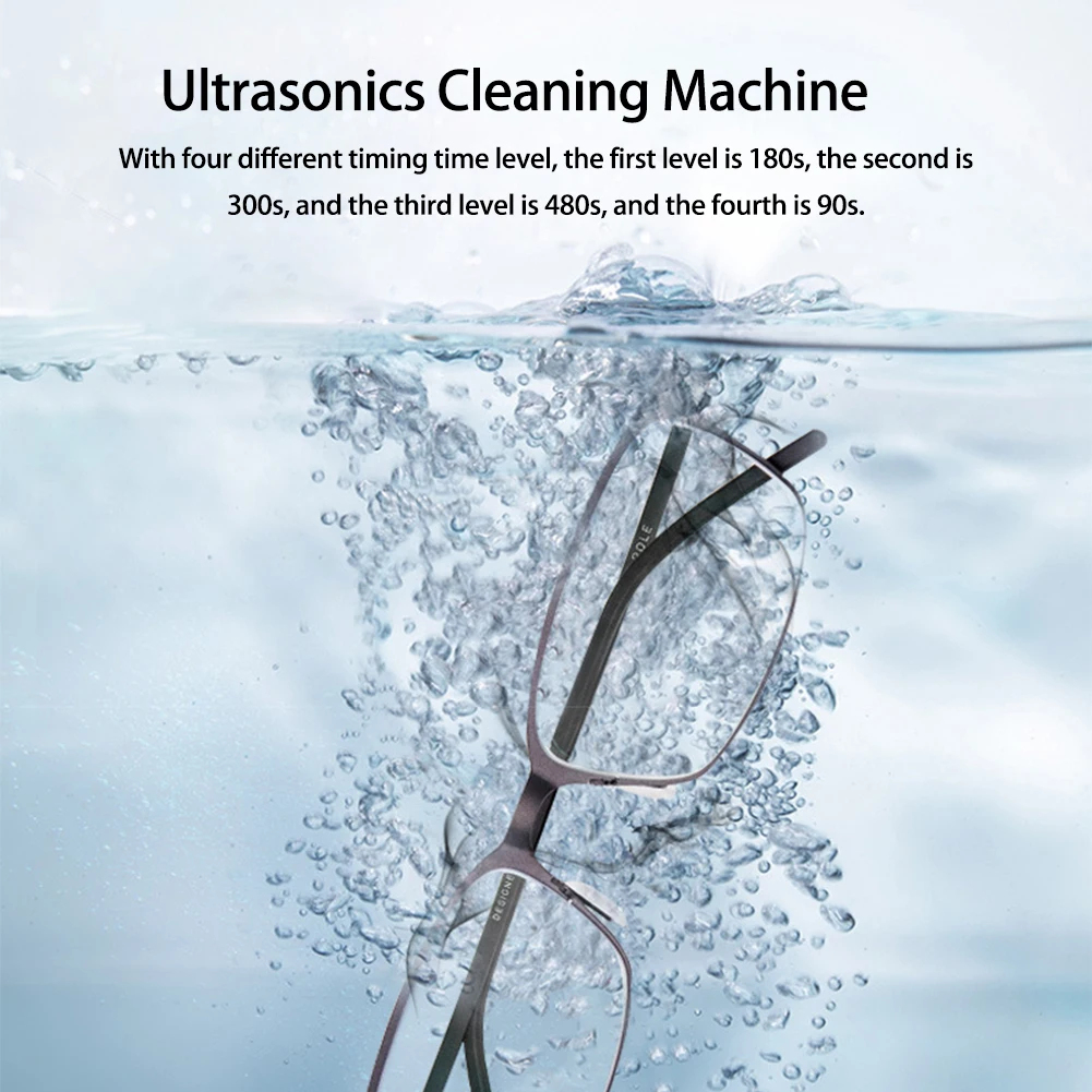 Ultrasonics Cleaning Machine for Glasses Braces Dentures Jewelrys 4 Timing Time Adjustable Touchable Screen | Бытовая техника
