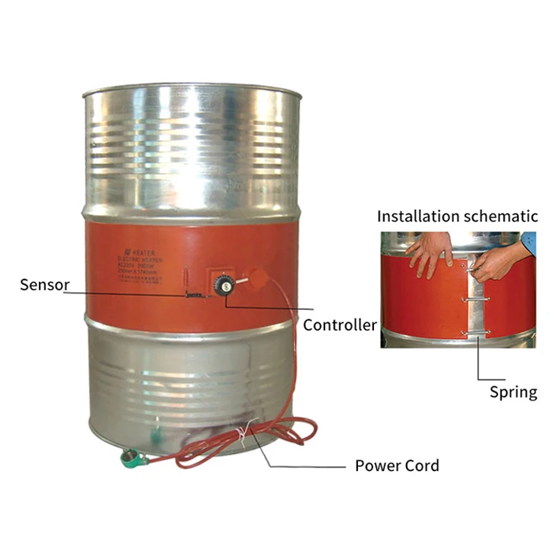 Силиконовый обогреватель для барабана 220 В 110 20-Л | Дом и сад
