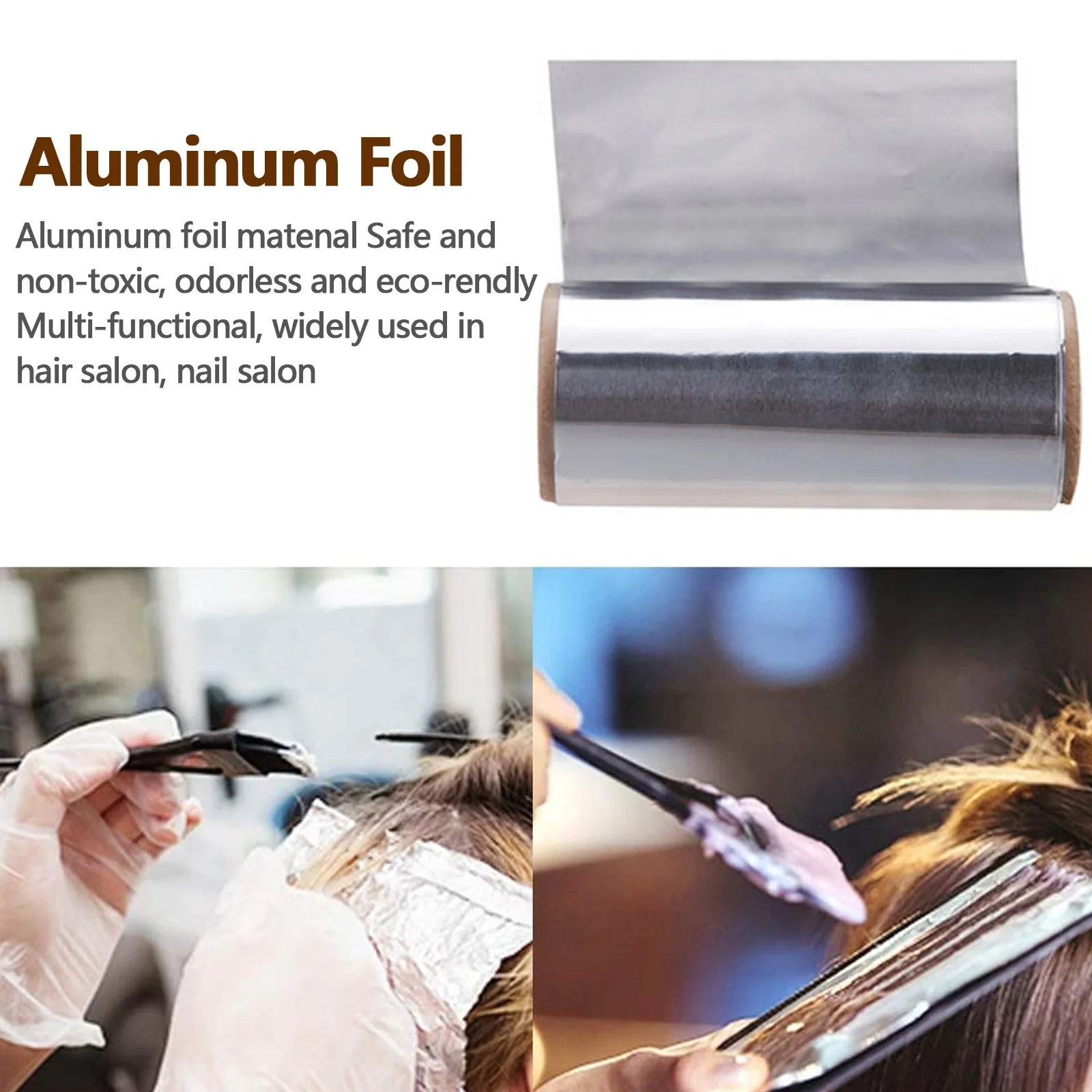 1 шт./15 м рулон фольги алюминиевая бумага для салона парикмахерской Стайлинг
