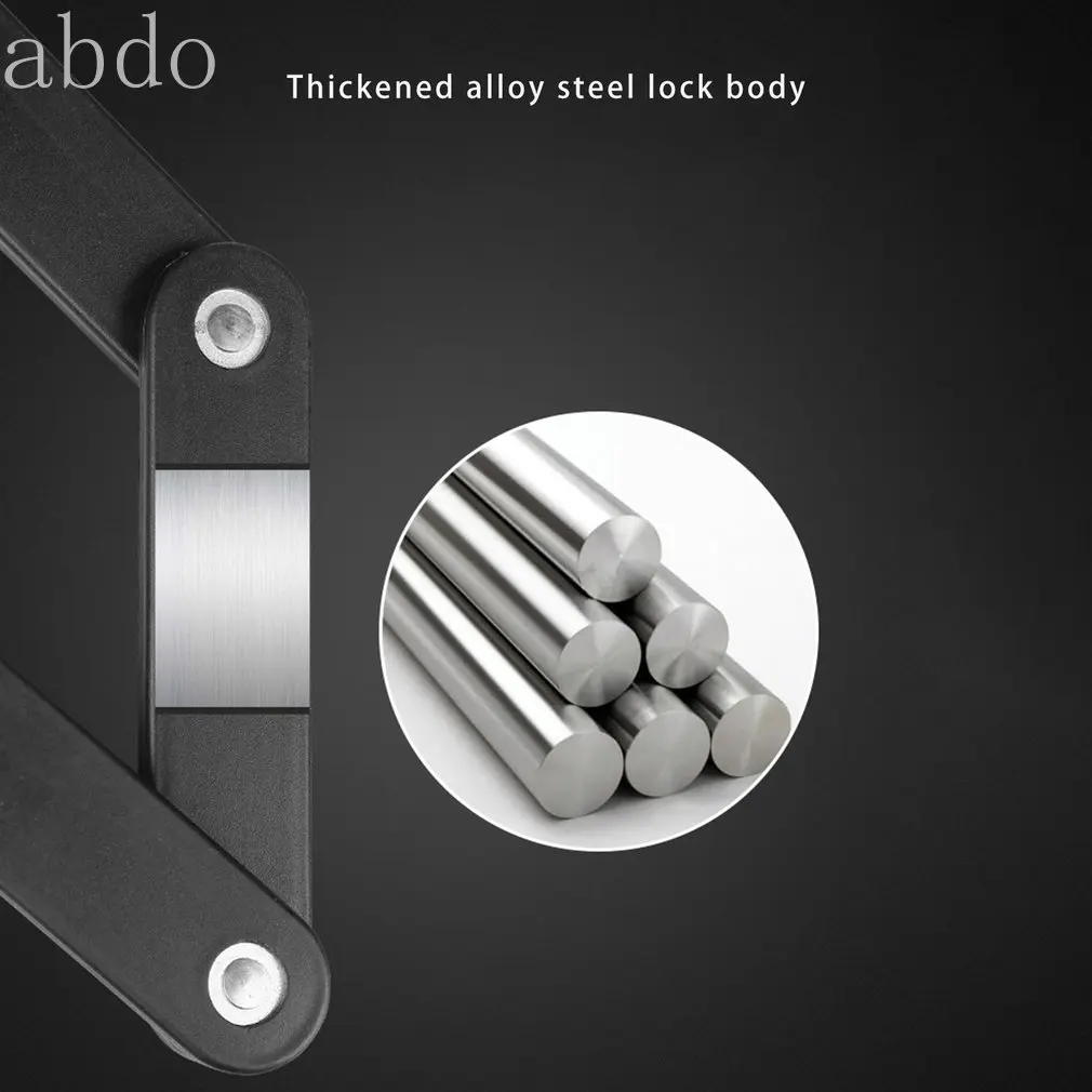 Велосипедный замок с защитой от взлома складной паролем |