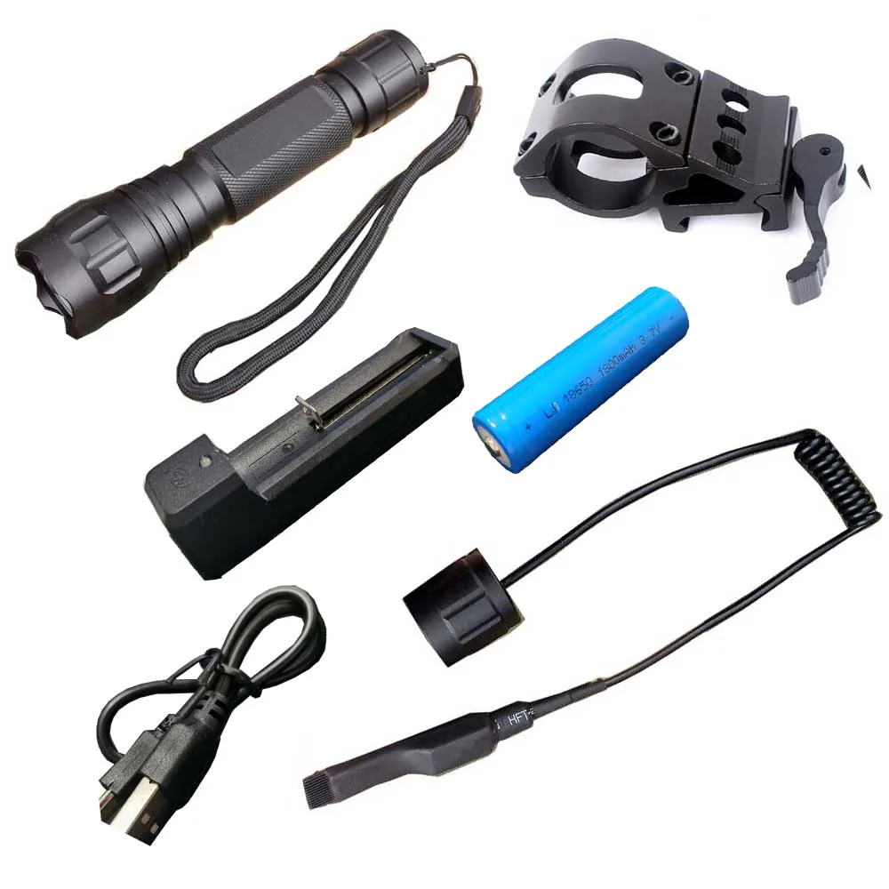 5000lm CREE XM L Q5 T6 светодиодный оружие светильник белый тактическая охотничья вспышка