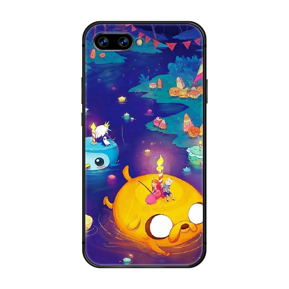 

Adventure Time funny cartoon Phone Case Cover Hull For HUAWEI honor 8 8c 8a 8x 9 9a 9x V10 MATE 10 20 I lite pro black shell