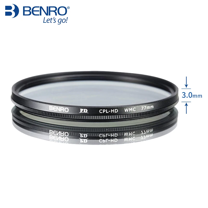 

Benro paradise pd cpl-hd wmc 37 40.5 43 46 49 52 55 58 62 67 72 77 82mm hd -three circular polarizer cpl polarization filter