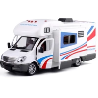rv model multifunctional 21cm metal and plastic recreational vehicle touringcamperhousing car wlights toys car tent openable