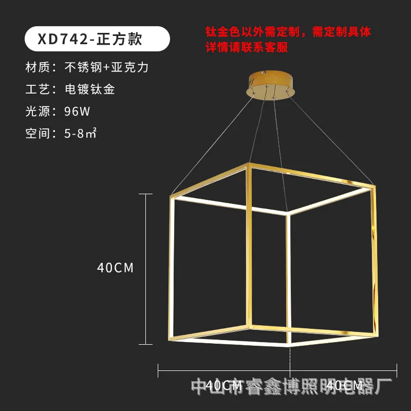 Европейская светодиодная подвесная люстра с камнем современная лампа в стиле