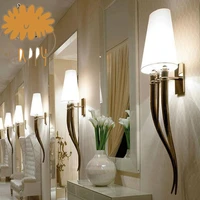 creative led wall lamp contracted hotels horn wall lamp dining room sitting room bedroom the head of a bed