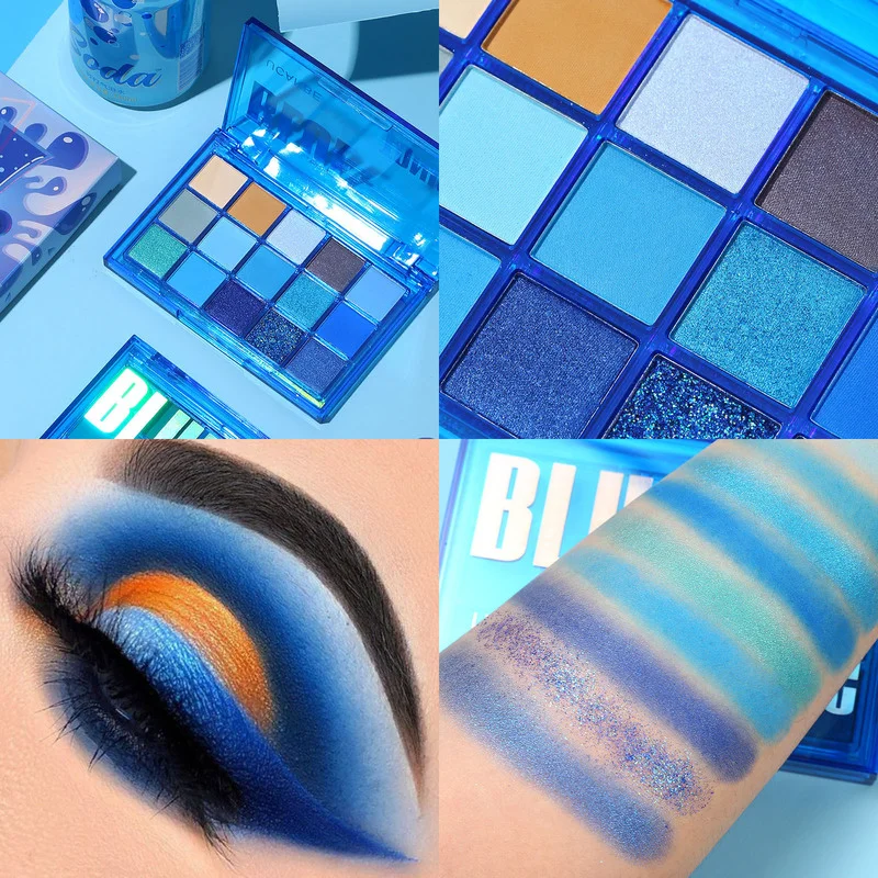 

Eyeshadow Pallete Long Lasting Colorful Shimmer Glitter Neon Matte Shades Matellic Nude Blendable Pigment Powder Eyes Makeup