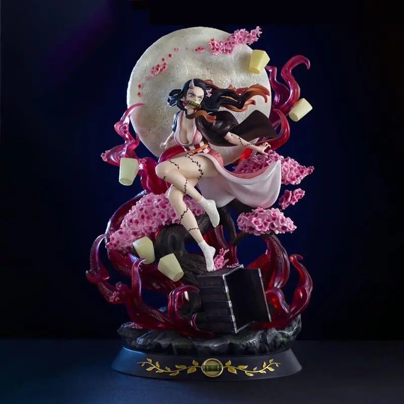 

Devil's Blade Anime Figure GK Kamado Nezuko Demon Slayer Violent Blood 1/6 Anime Statue Kimetsu No Yaiba Action Figure Model Toy