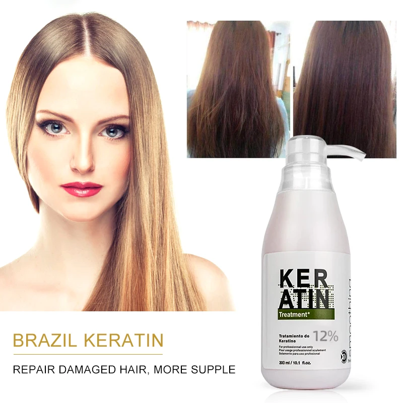 PURC 12% Formaldehyde Keratin Hair Treatment Straightening Scalp Treatments Care Products for Women 300ml | Красота и здоровье