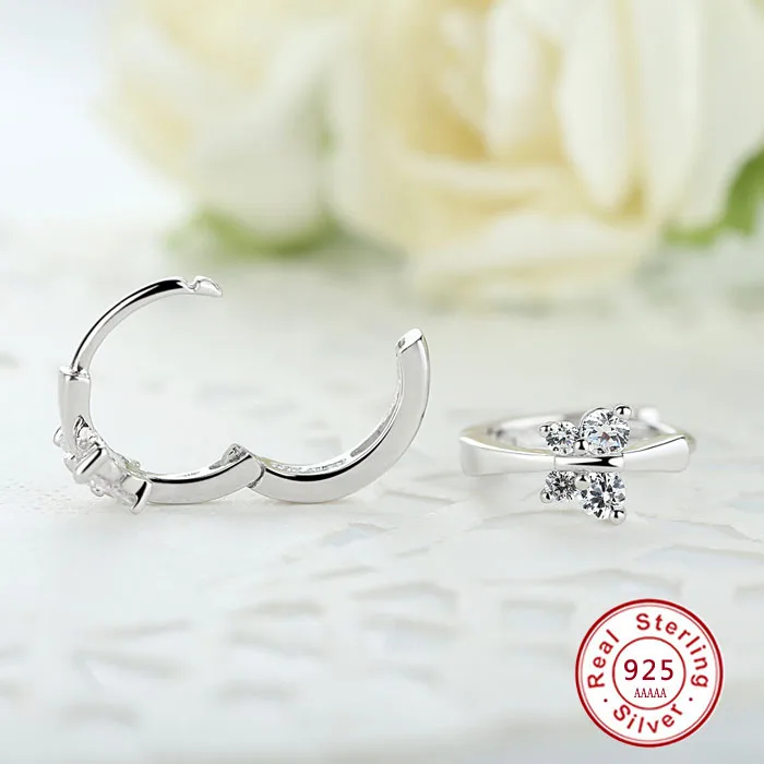 Роскошные классические серьги из стерлингового серебра 925 пробы с бабочкой и