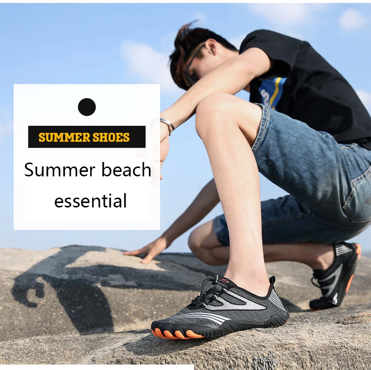 

Men's And Women's Upstream Shoes Five Fingers Swimming Beach Shoes Non-slip Wading Shoes Outdoor Hiking Shoes Hiking Dropship