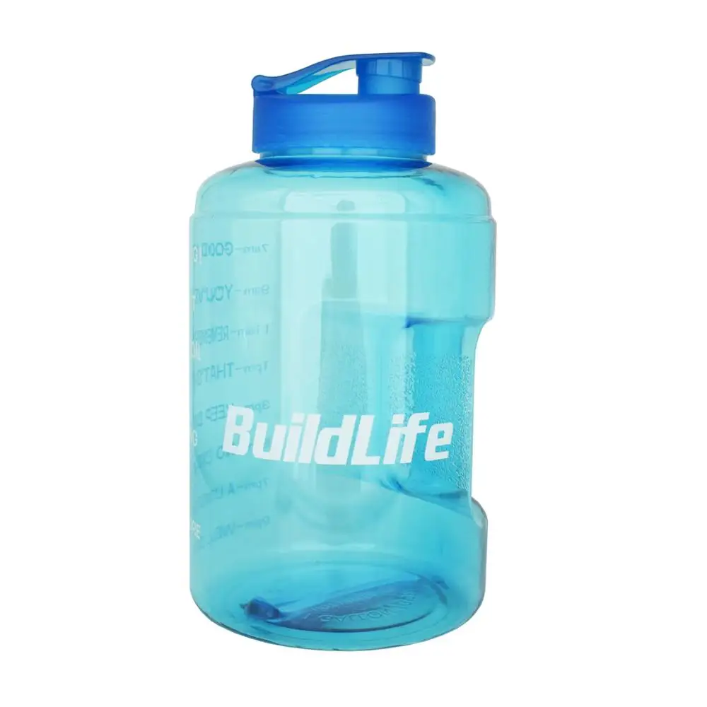 Whole SkyBlue Buildlife 3.8L с широким горлышком 1 галлон бутылка для питьевой воды BPA бесплатно обучение большой емкости чайник для наружного кемпинга чайник кружка - Цвет: Whole SkyBlue