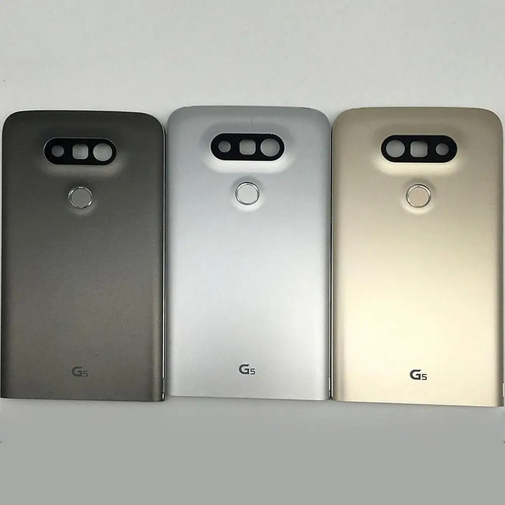 Батарея крышка с Камера объектив для LG G5 H850 H840 металлическая задняя Корпус Дверь