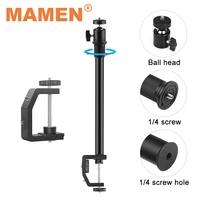 mamen 33 60cm extension rod c clamp quick release plate with 14 inch screw mount for slr camera gopro support light monitor arm