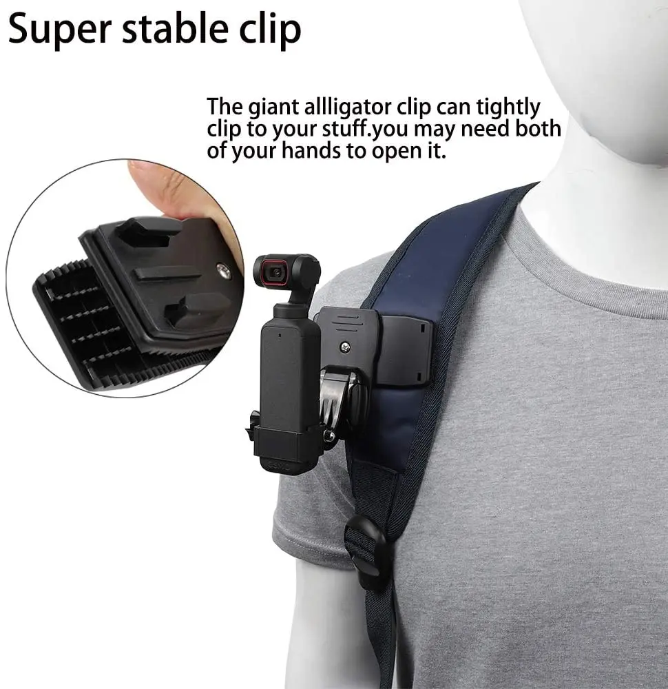 accessories kit for dji osmo pocket 2new quick release head strap mount chest mount harness backpack clip holder wrist strap free global shipping