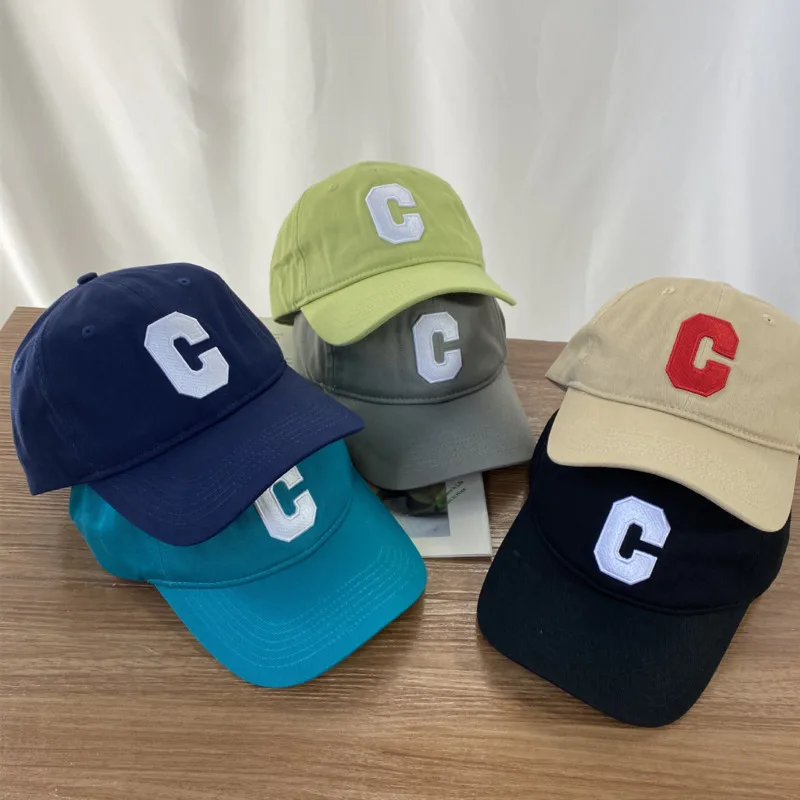 

Summer Letter Embroidery Baseball Cap Unisex Hip Hop Solid Color Cotton Sun Hats Fashion Outdoor Streetwear Casual Baseball Cap