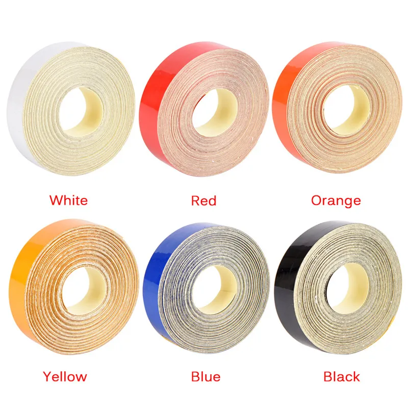 

Auto Car Tape Light Reflective Sticker 5M Light Sensitive Straight Strip Reflector Visual Warning Figments Safe Bike Motorcycle