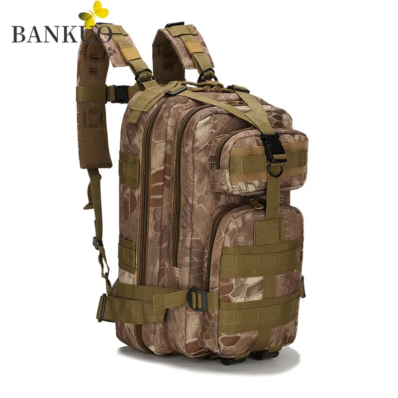 

BANKUO Men's Outdoor Tactical Backpack 600D Oxford High Capacity Training Camping Backpack Hiking Trekking Hunting Bags X152