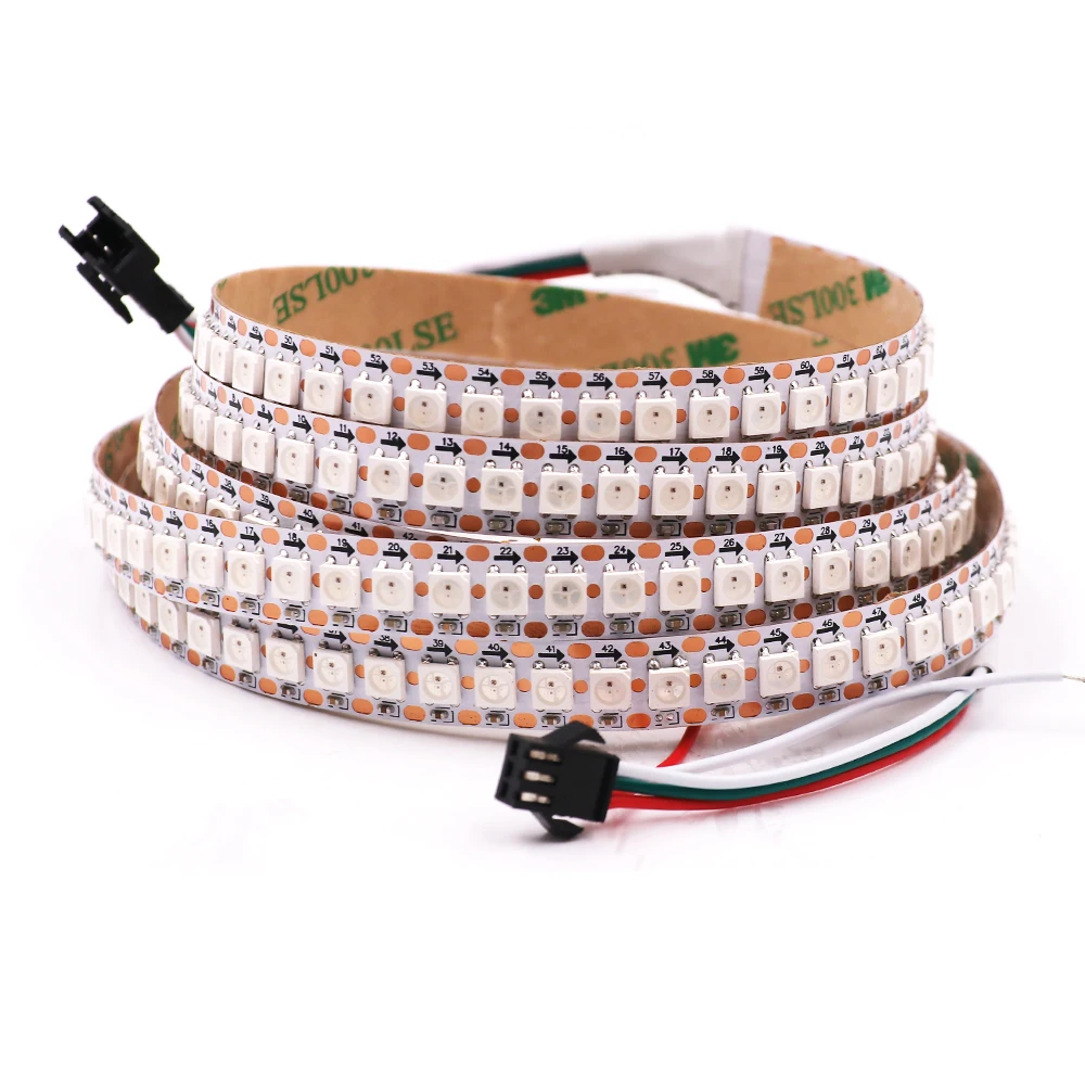 Гибкая СВЕТОДИОДНАЯ лента SMD 5050 RGB с 144 светодиодами водонепроницаемая 5 в