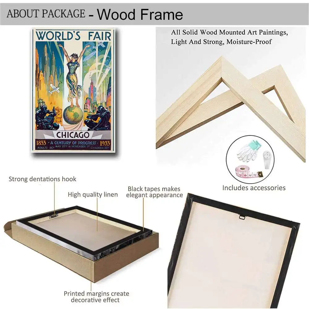 Чикаго постер принт арт путешествие для спальни домашний декор | Дом и сад