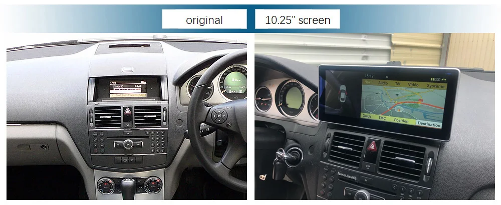 4G Ram Android 10,2" дисплей с gps-навигацией Bluetooth радио функция для Mercedes Benz C W204 2011- головной экран устройства