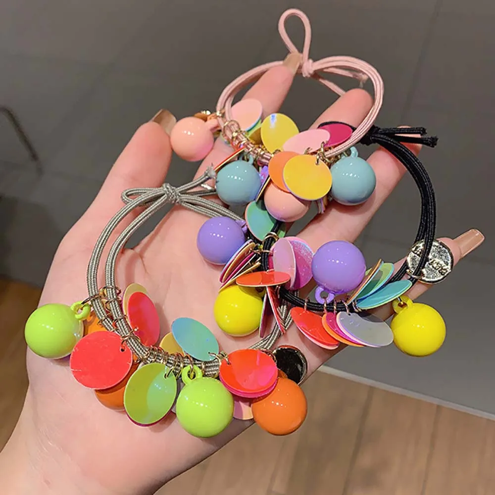 Милые женские веревочки для волос головные уборы модные милые эластичные кольца