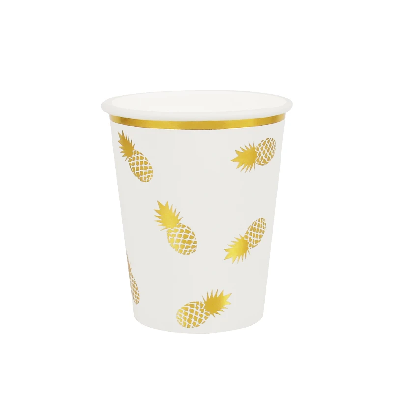 1 набор одноразовые бумажные салфетки в виде ананасов и тропических