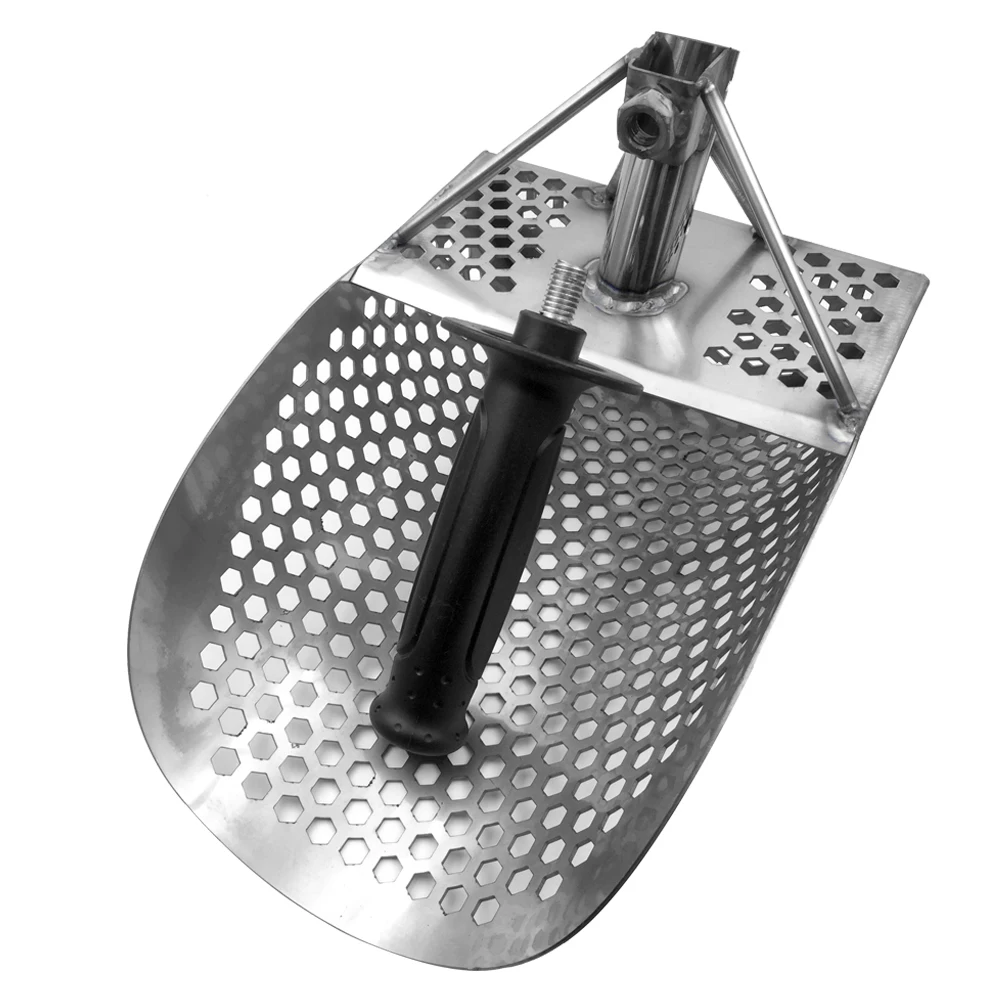 Профессиональный Нержавеющая сталь песчаный пляж Совок с детектором металла