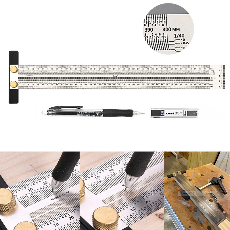 Линейка для деревообработки высокоточная линейка маркировки стальная отверстий