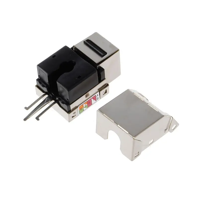 1 шт. 1 шт. RJ45 Keystone Cat6 экранированный FTP медный сплав UTP сетевой модуль Keystone Jack сетевой разъем адаптер информационный разъем