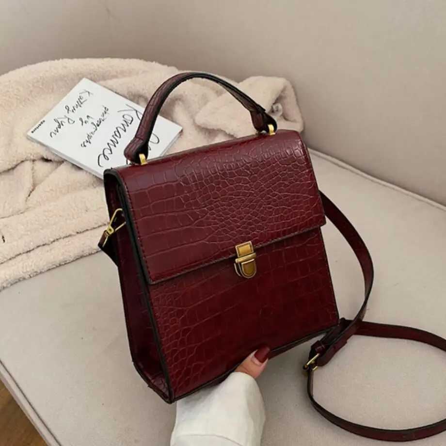 Винтажная модная женская сумка тоут 2019 новая качественная кожаная дизайнерская