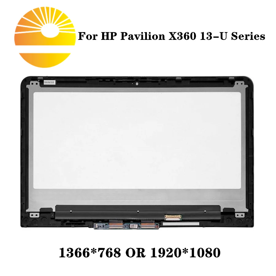 ЖК-дисплей 13 3 дюйма с дигитайзером в сборе + рамка для HP Pavilion X360 13-U 13T-U100 13-U102NR |