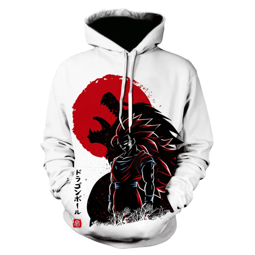 

Autumn 3d Men's Casual Hoodie Goku 3d Printing Children's Cartoon Anime Street Fashion Hip Hop Pullover Coat Custom Hoodies XL