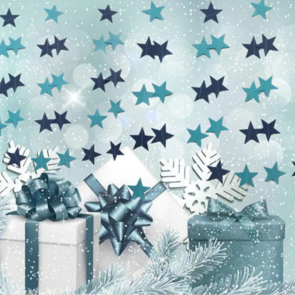 Горячая продажа висячая бумага звезда веревка пентаграмма баннерное украшение