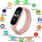 Смарт-часы M5, 2022, фитнес-браслет, мужские и женские Смарт-часы, спортивные цифровые электронные часы для Apple Watch, Xiaomi, Huawei, розовый цвет
